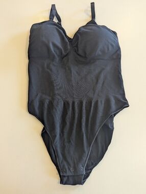 Kindred Bravely Sublime Bamboo Maternity & Nursing Bodysuit XL Black Seamless